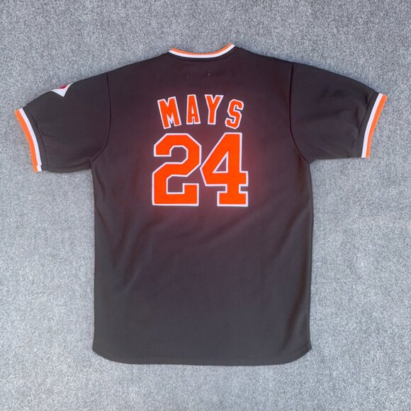 Rare VTG WILLIE MAYS MITCHELL & NESS COOPERSTOWN GIANTS #24 JERSEY Size 48 - Picture 8 of 12